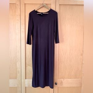 Plum Wine knit column dress